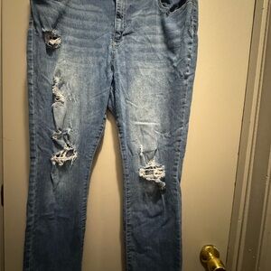 Distressed Blue Jeans size 16